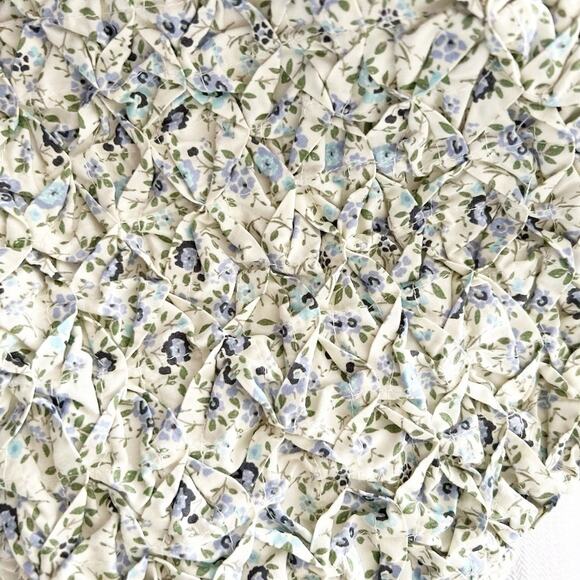 Free People White Combo Cotton Blend Smocked Bust Petunia Mini Dress Size M - Picture 4 of 7